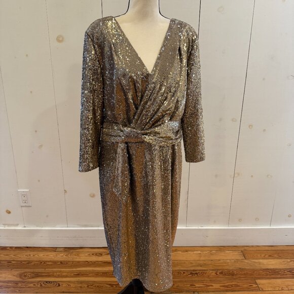 Calvin Klein Gold Evening Dress - Picture 6 of 6